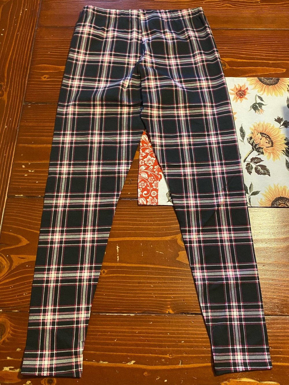 Plaid leggings
